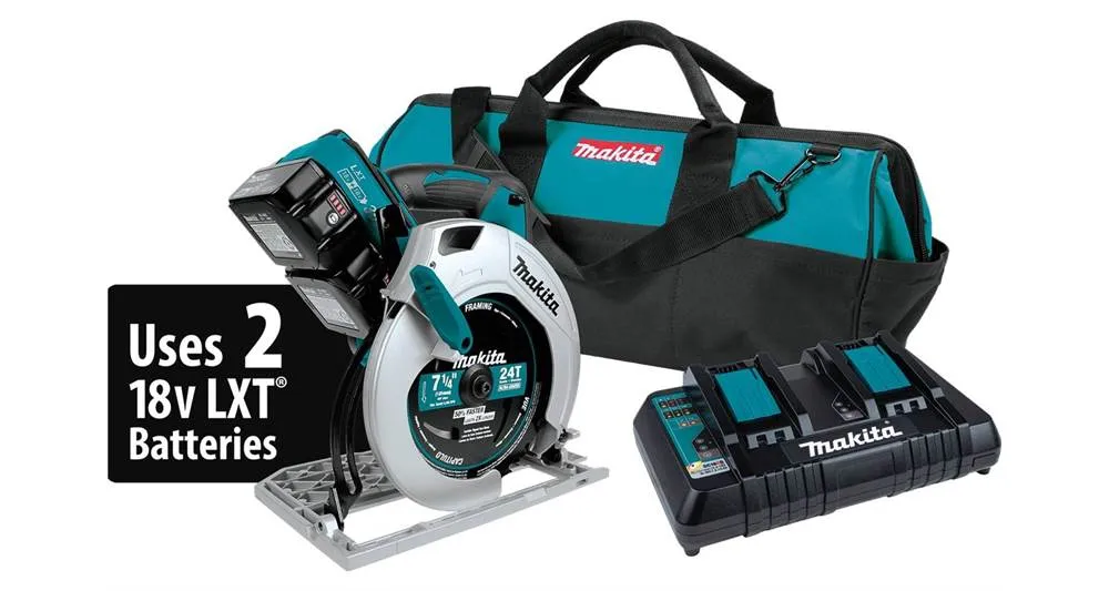 2021 Makita 36V (18V X2) LXT® 7-1/4" Circular Saw Kit (5.0Ah) (XSH01PT)