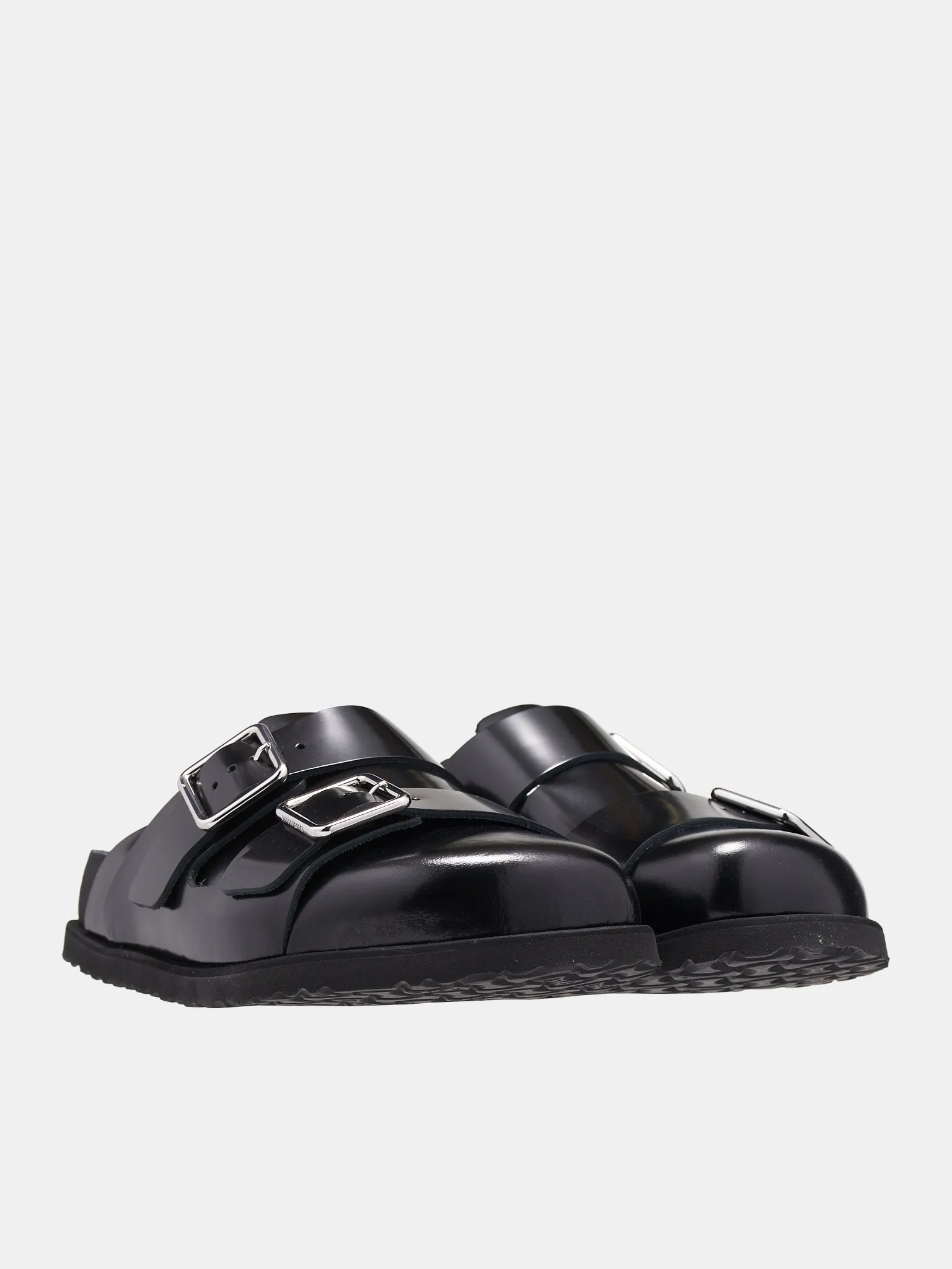 222 West Leather Sandals (1025319-BLACK)