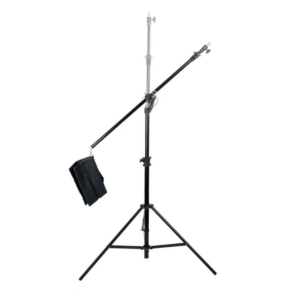 400cm 3 Section Heavy Duty Light Stand Interchangeable Fitting