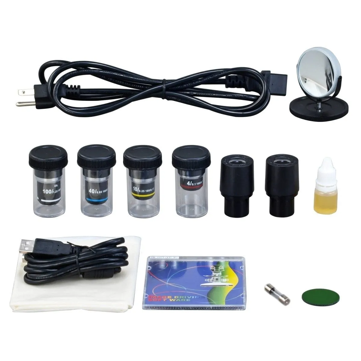 40X-1000X 3MP Digital Integrated Microscope with LED Illumination