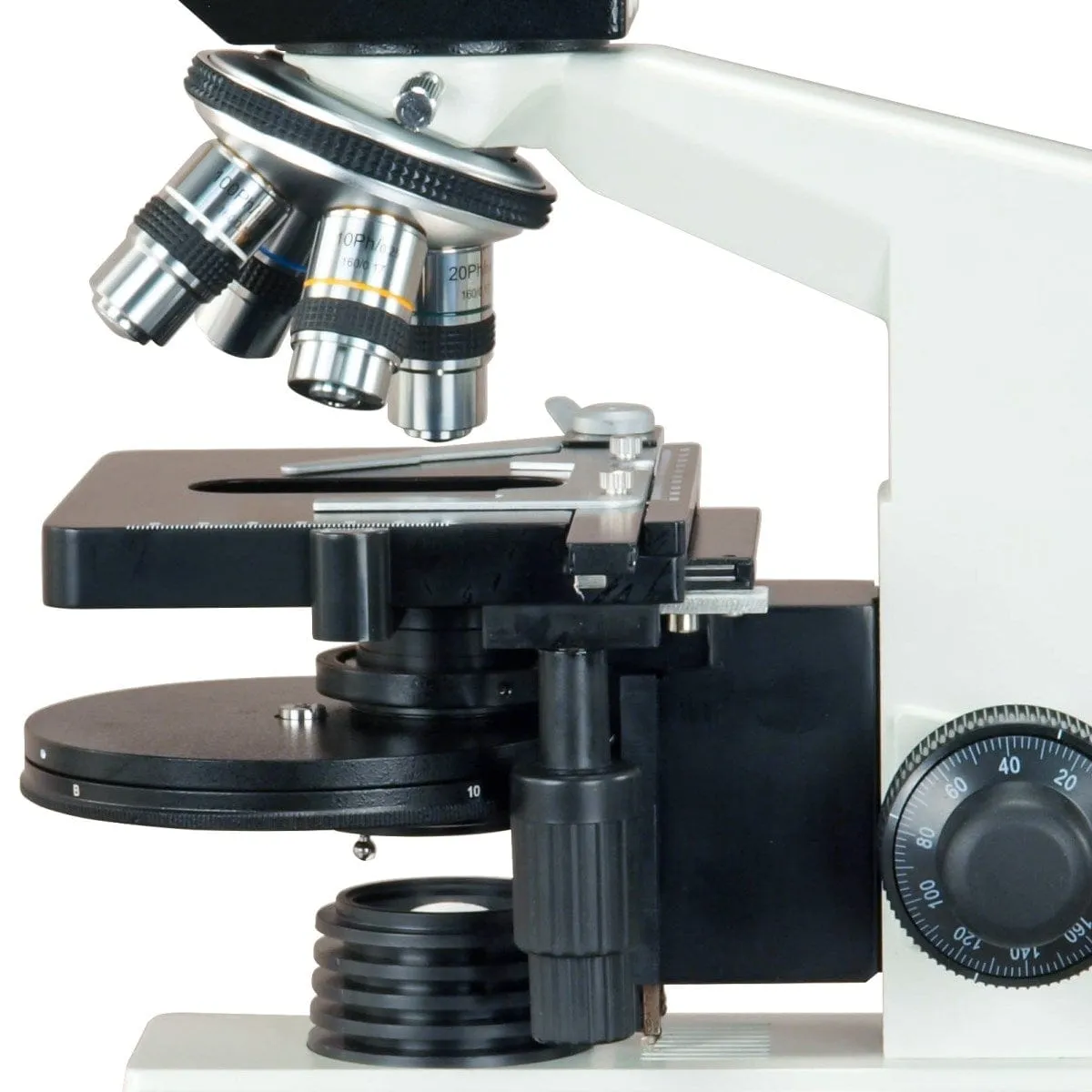 40X-2000X 3MP Digital Integrated Microscope with Halogen Illumination   4-lens Phase-contrast Turret Kit