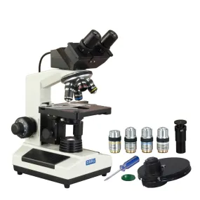 40X-2000X 3MP Digital Integrated Microscope with Halogen Illumination   4-lens Phase-contrast Turret Kit