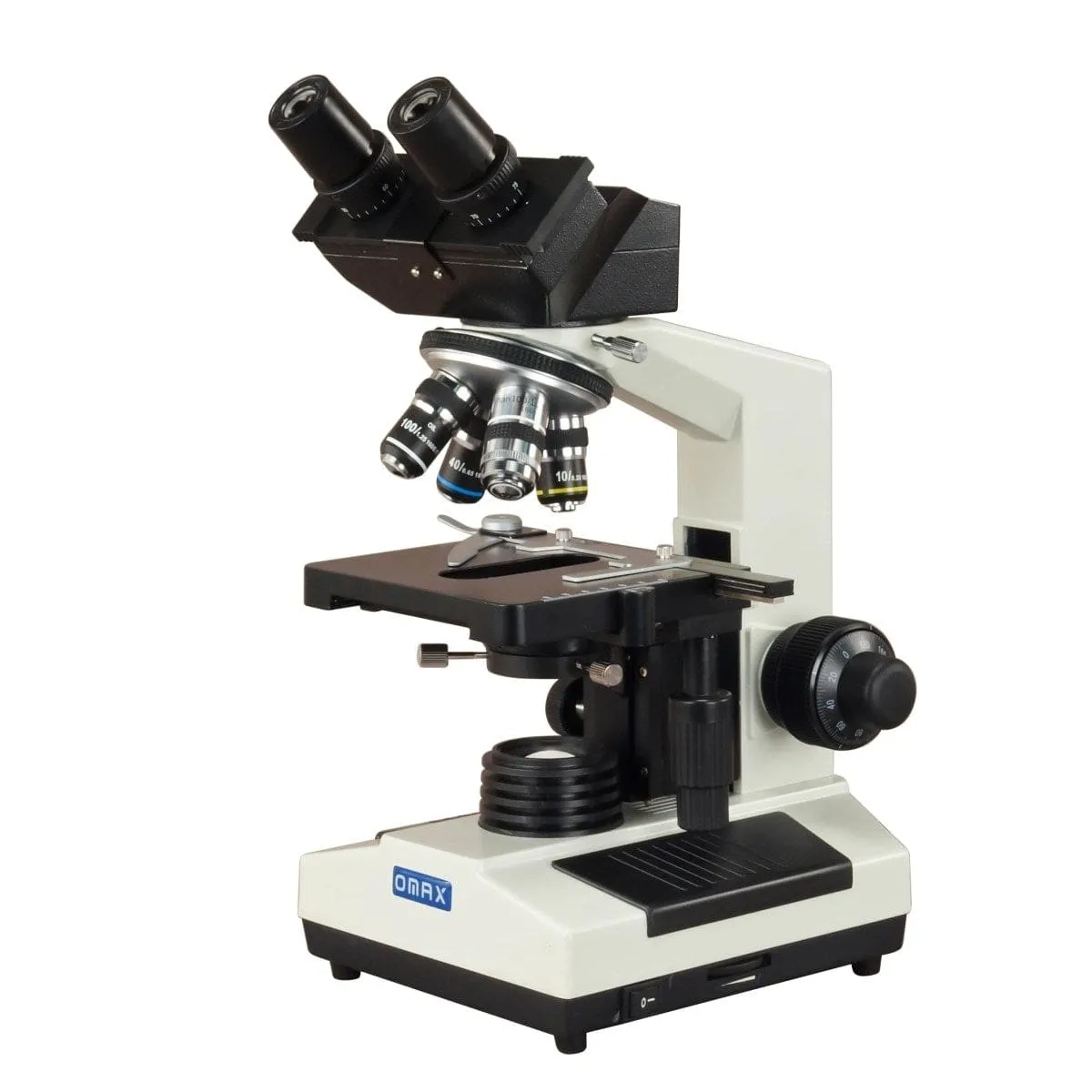 40X-2000X 3MP Digital Integrated Microscope with Halogen Illumination   Oil Darkfield Condenser and 100X Lens, Blank Slides