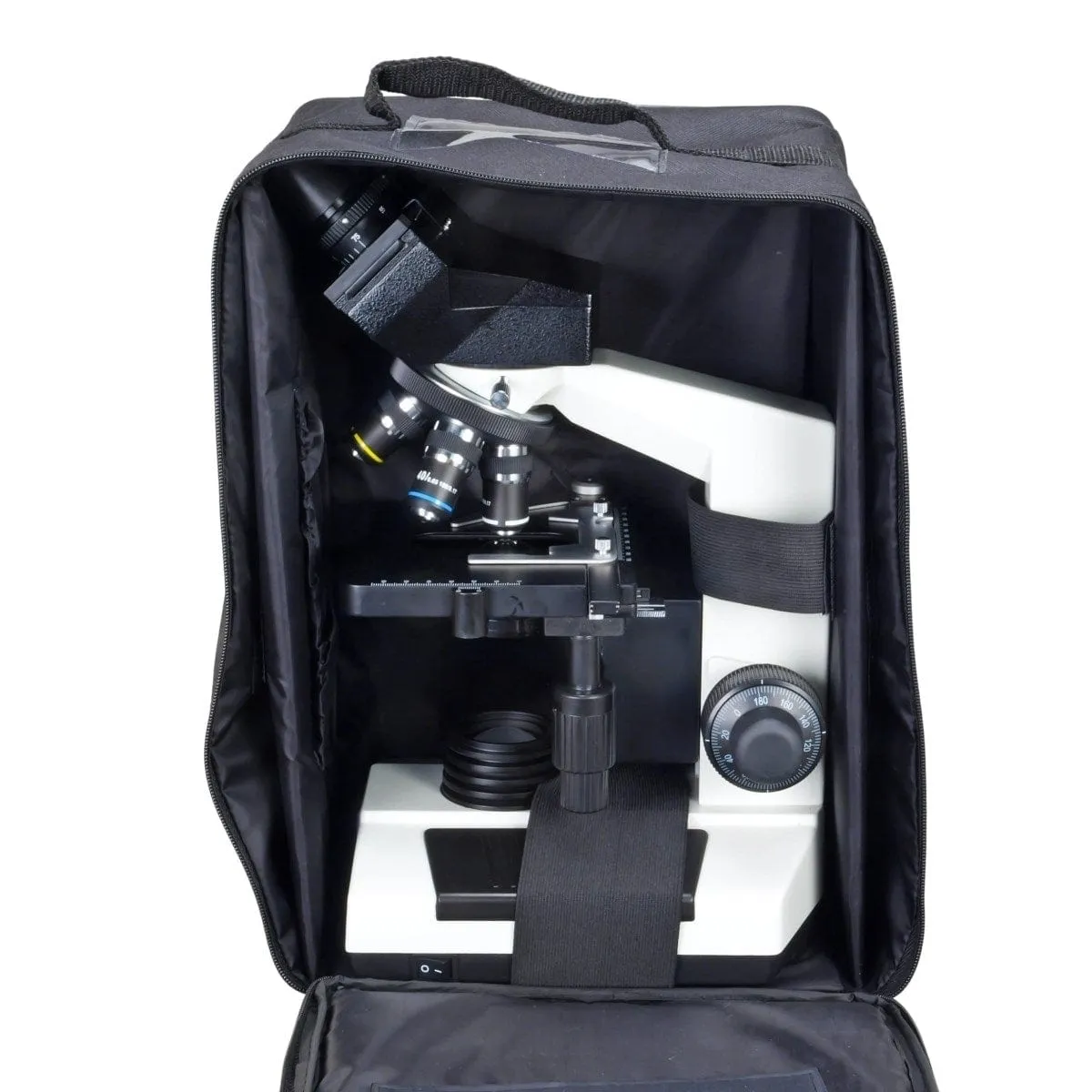 40X-2000X 3MP Digital Integrated Microscope with Halogen Illumination   Vinyl Case