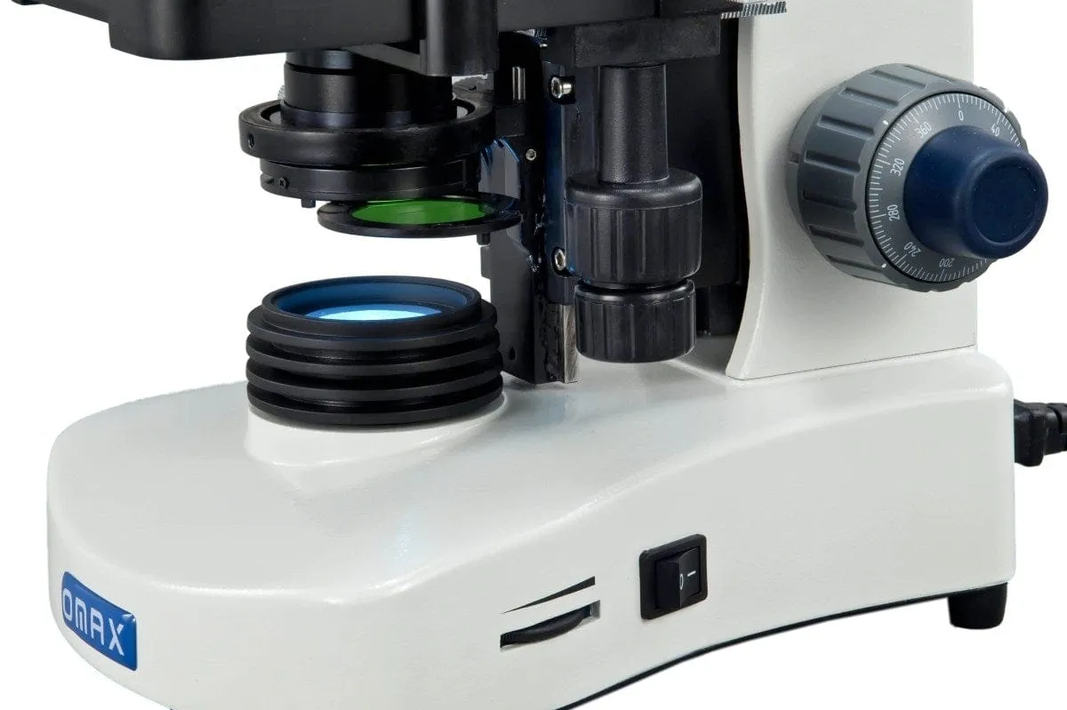 40X-2000X 3MP Digital Integrated Microscope with LED Illumination, Siedentopf Head and Reverse Turret