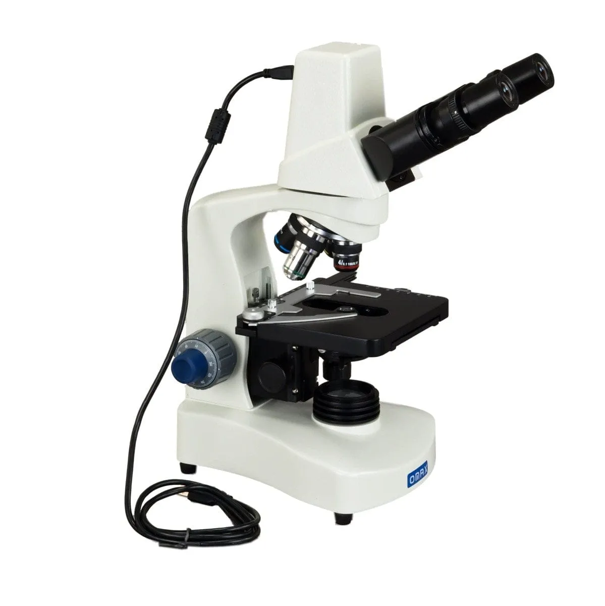 40X-2000X 3MP Digital Integrated Microscope with LED Illumination, Siedentopf Head and Reverse Turret