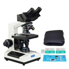 40X-2000X 3MP Digital Integrated Microscope with LED Illumination   Vinyl Case, Blank Slides, Tissues