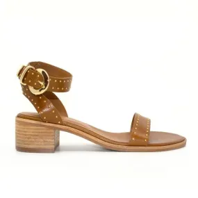 4181 Brown | Studded leather sandal