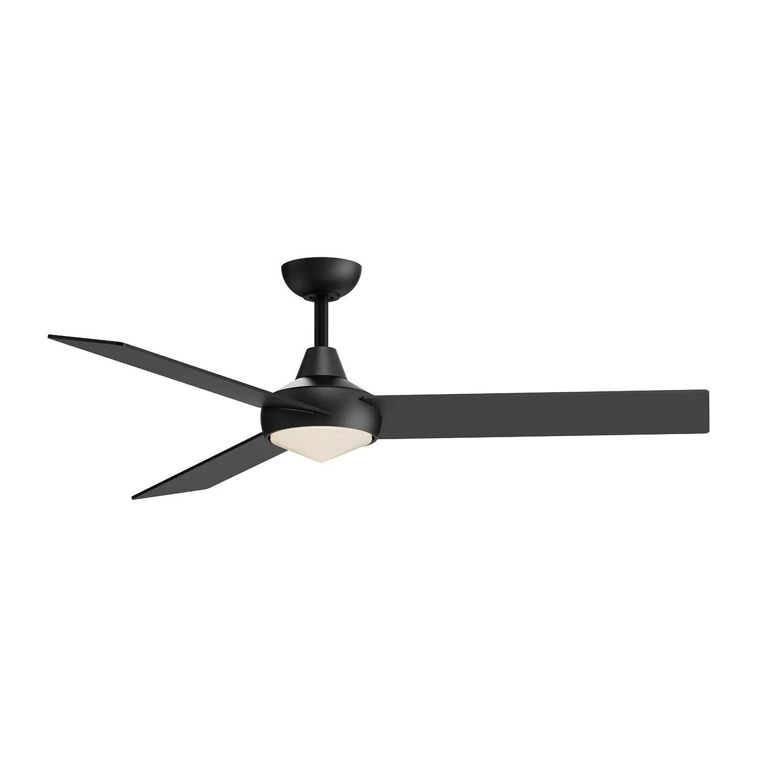 52" Ceiling Fan from the Owens Collection in Matte Black Finish by Kuzco Lighting