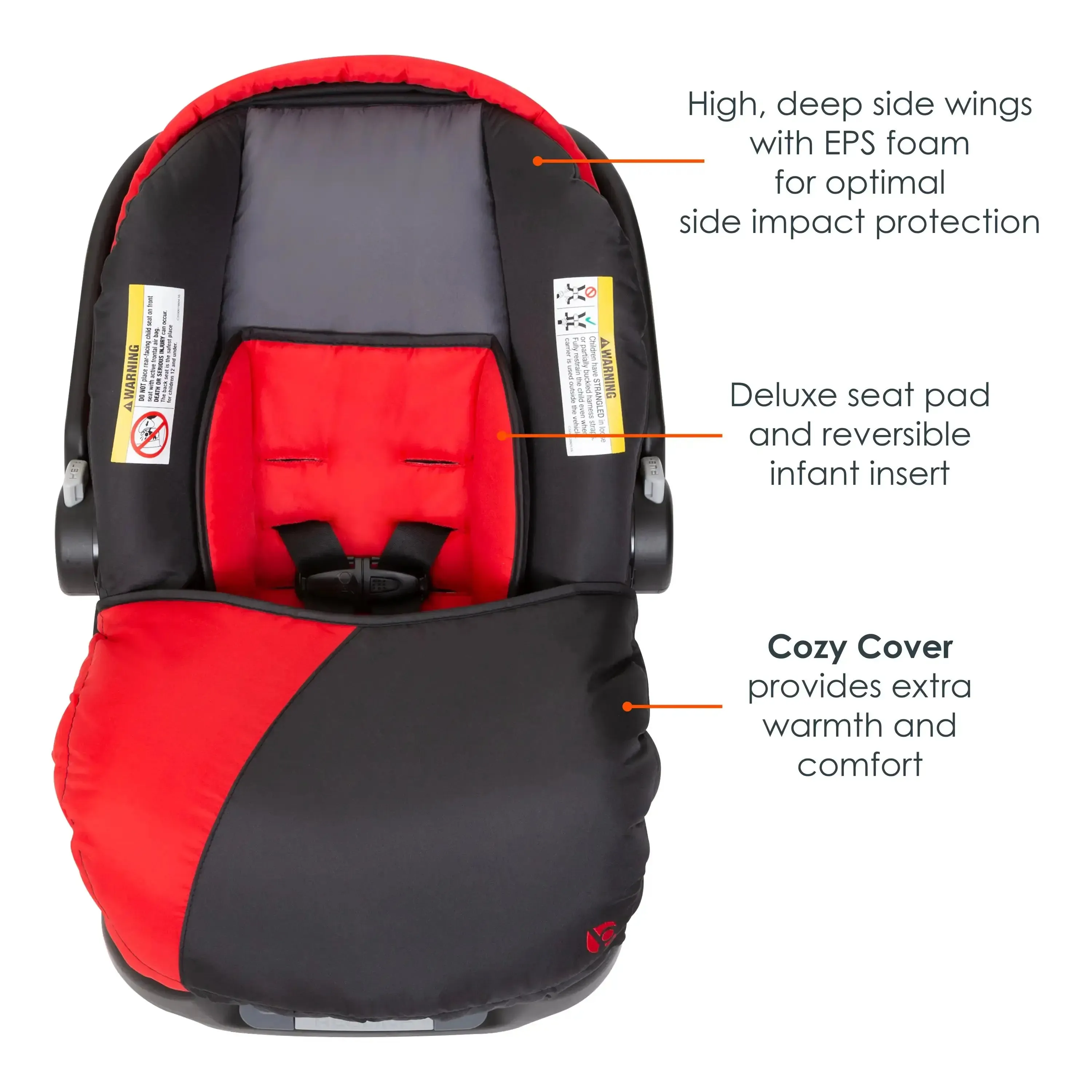 Ally™ 35 Infant Car Seat with Cozy Cover in Mars Red