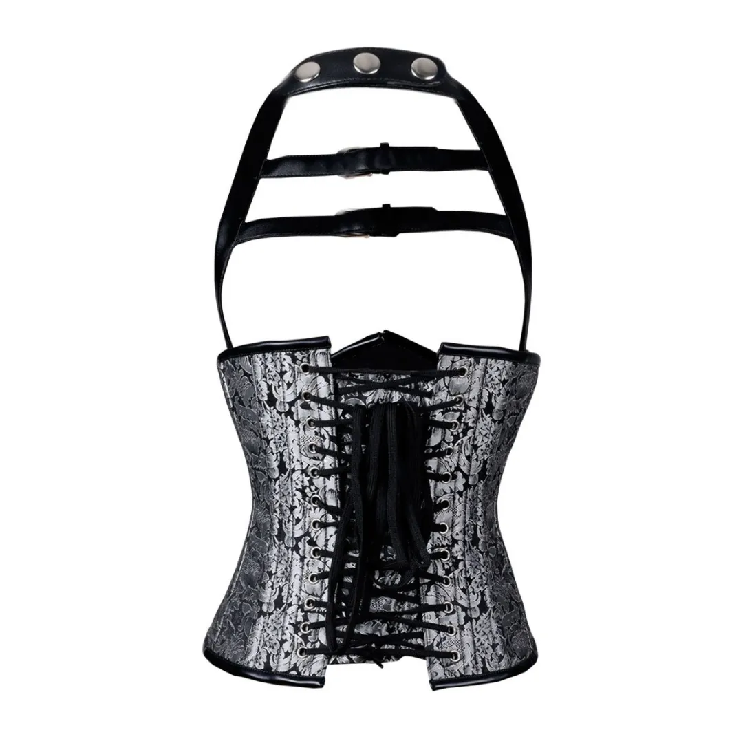 Artemis Brocade Halter Corset