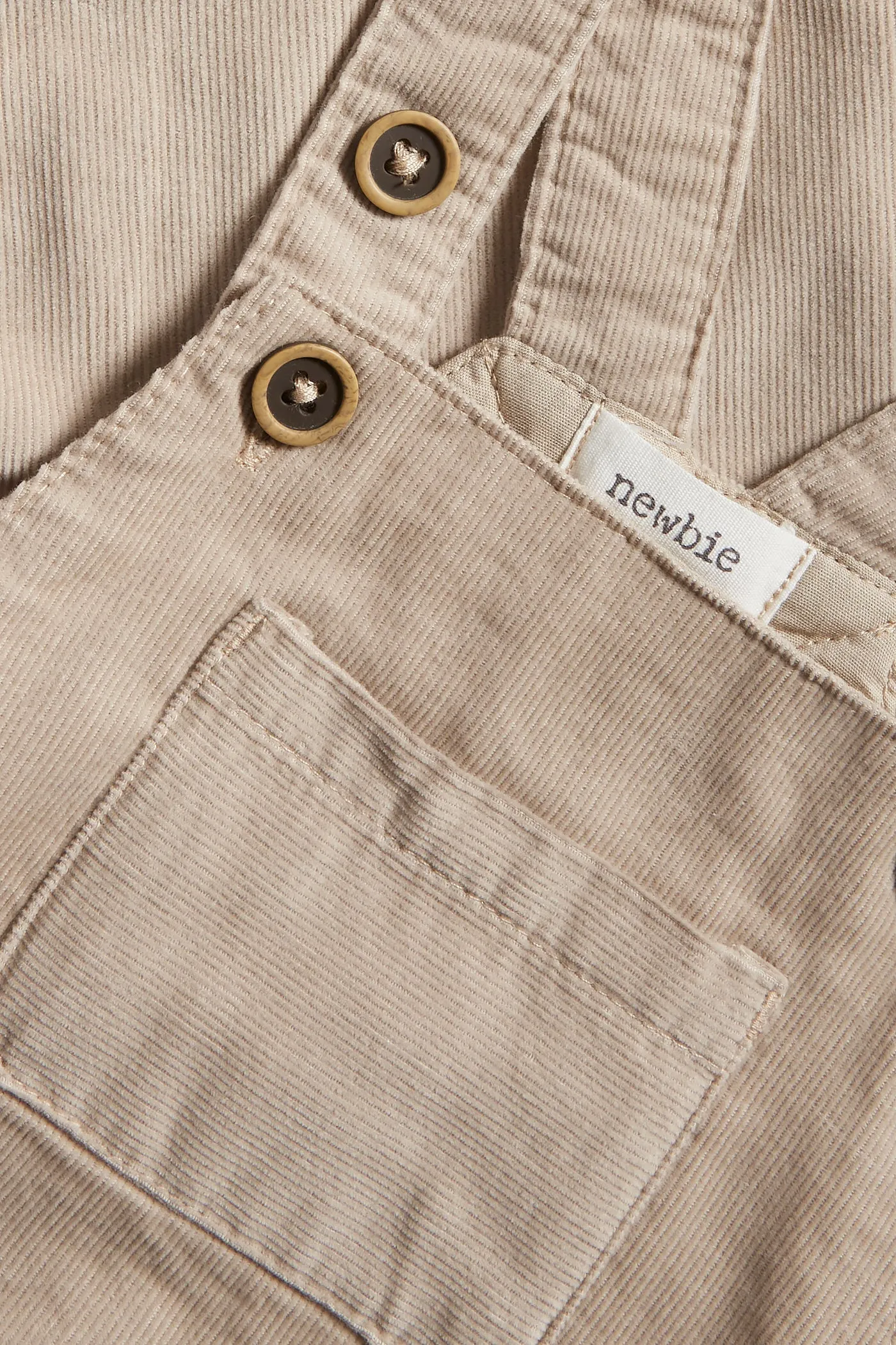 Baby beige corduroy dungarees