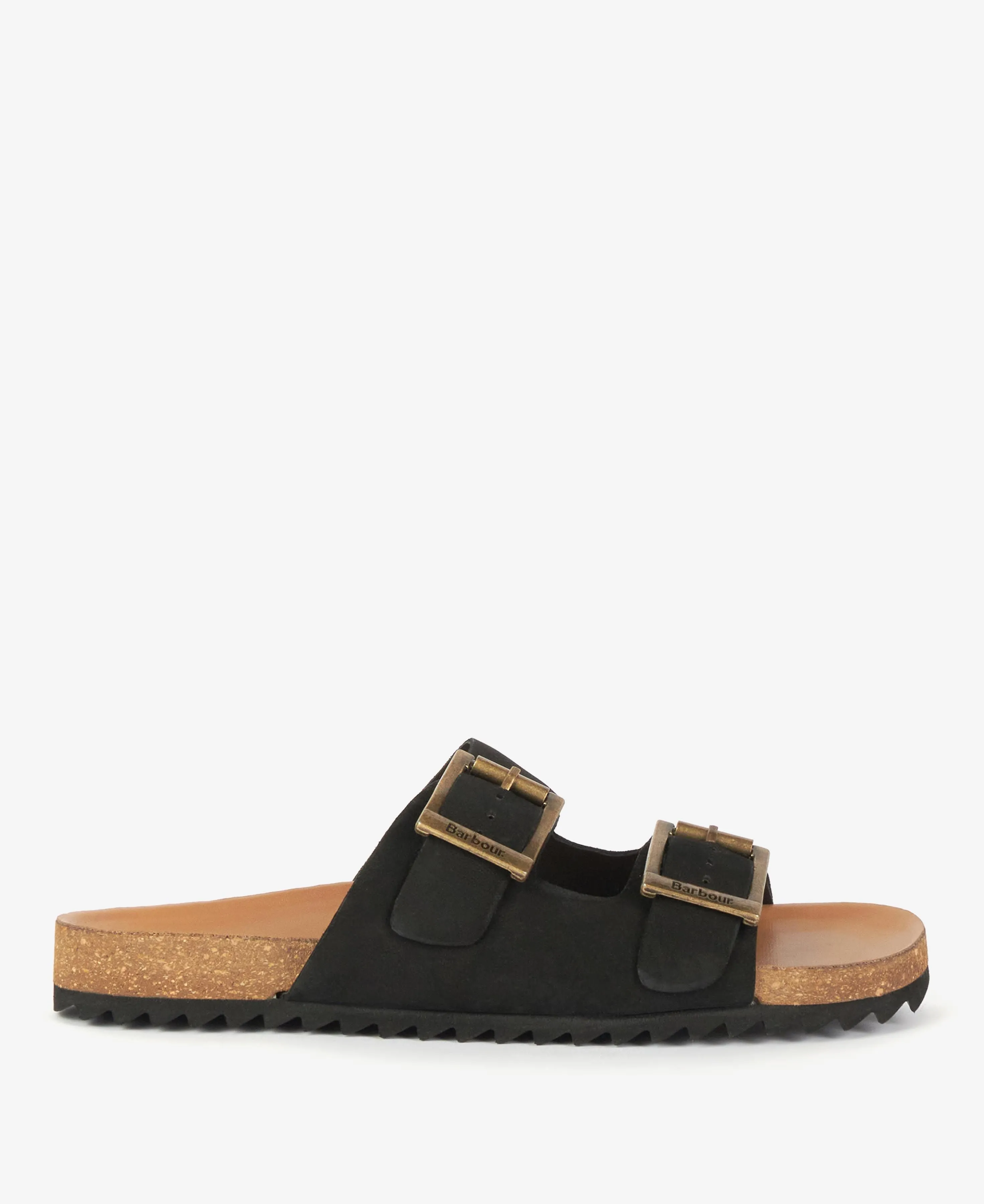 Barbour Allegra Two Strap Buckle Sandal in Black LFO0597