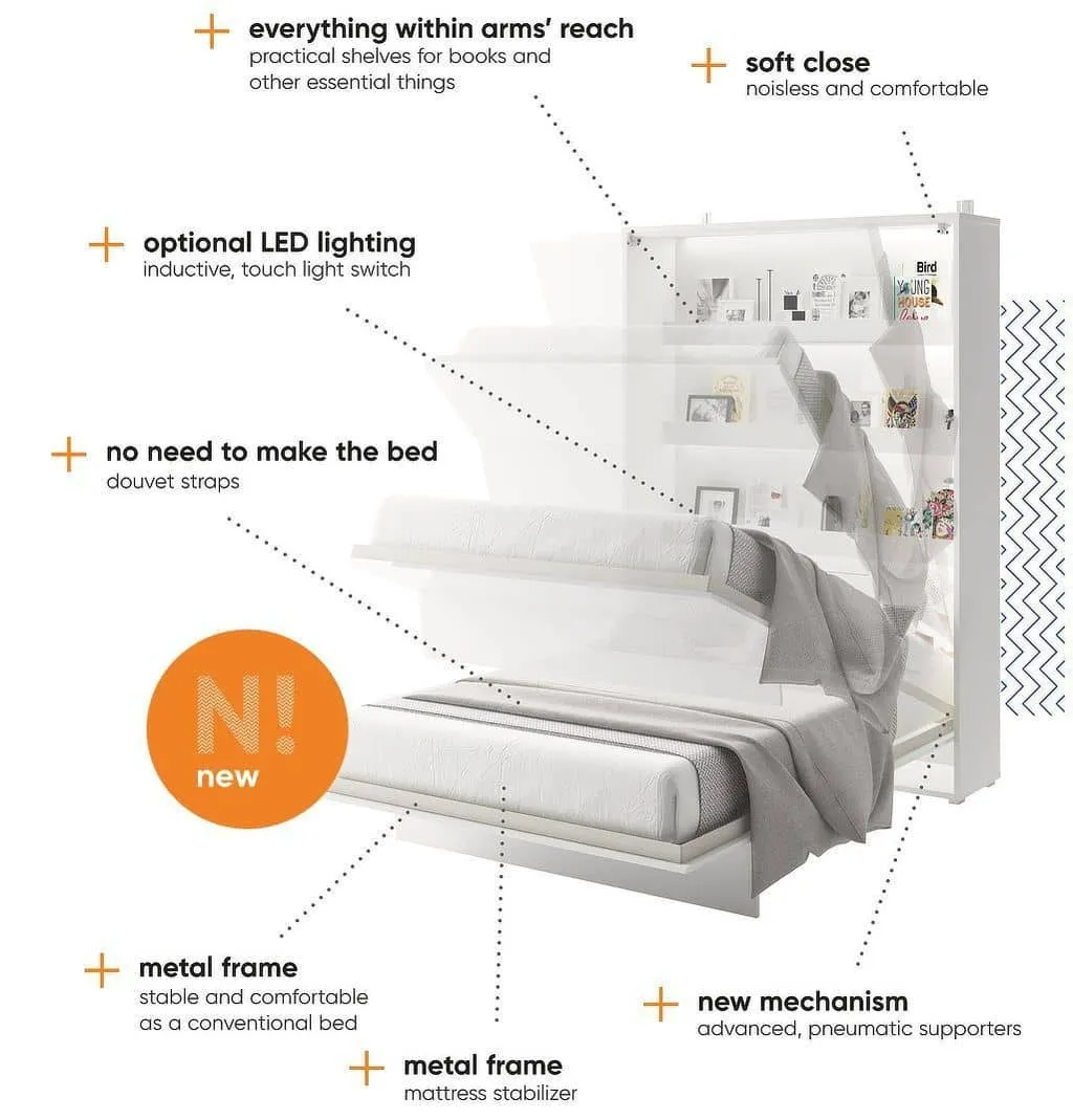 BC-13 Vertical Wall Bed Concept 180cm