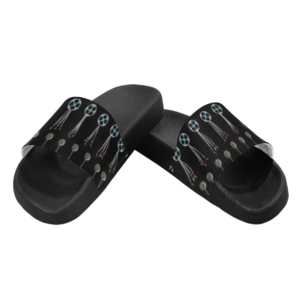 Beaded Bracelet Men's Slide Sandals