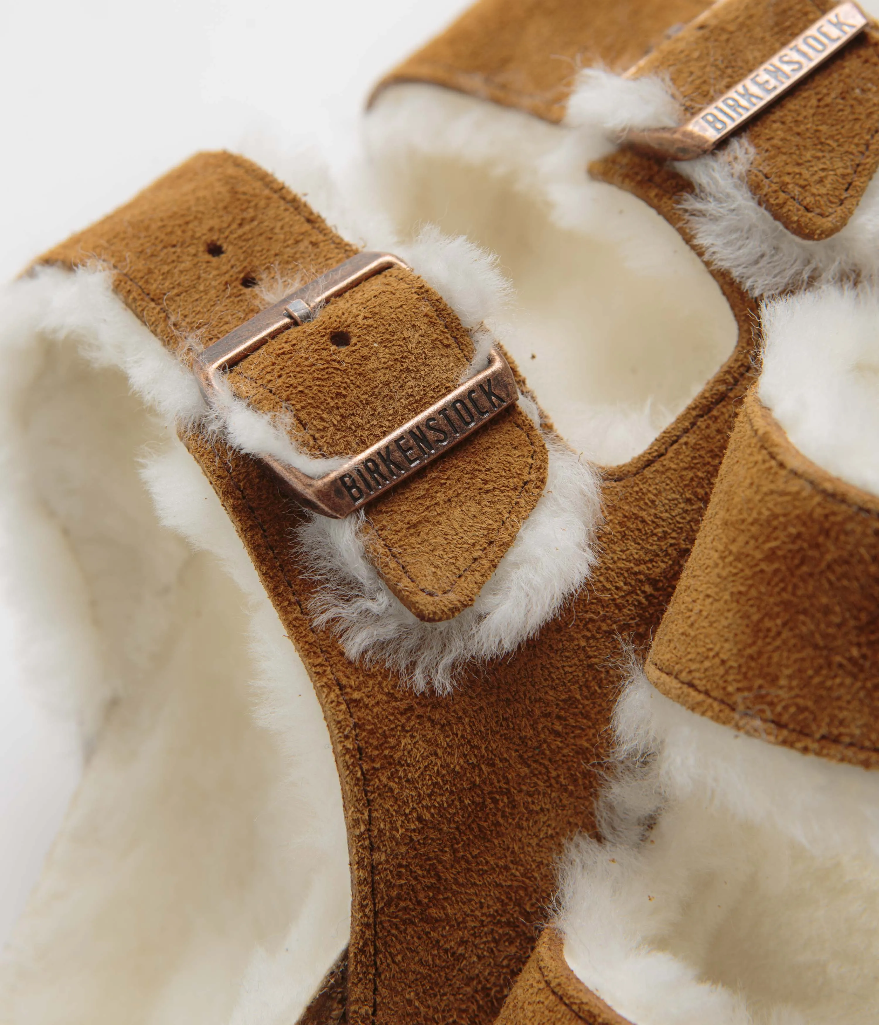 Birkenstock Arizona Shearling Sandals - Mink