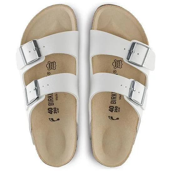 Birkenstock Arizona White Birko-Flor (Narrow)