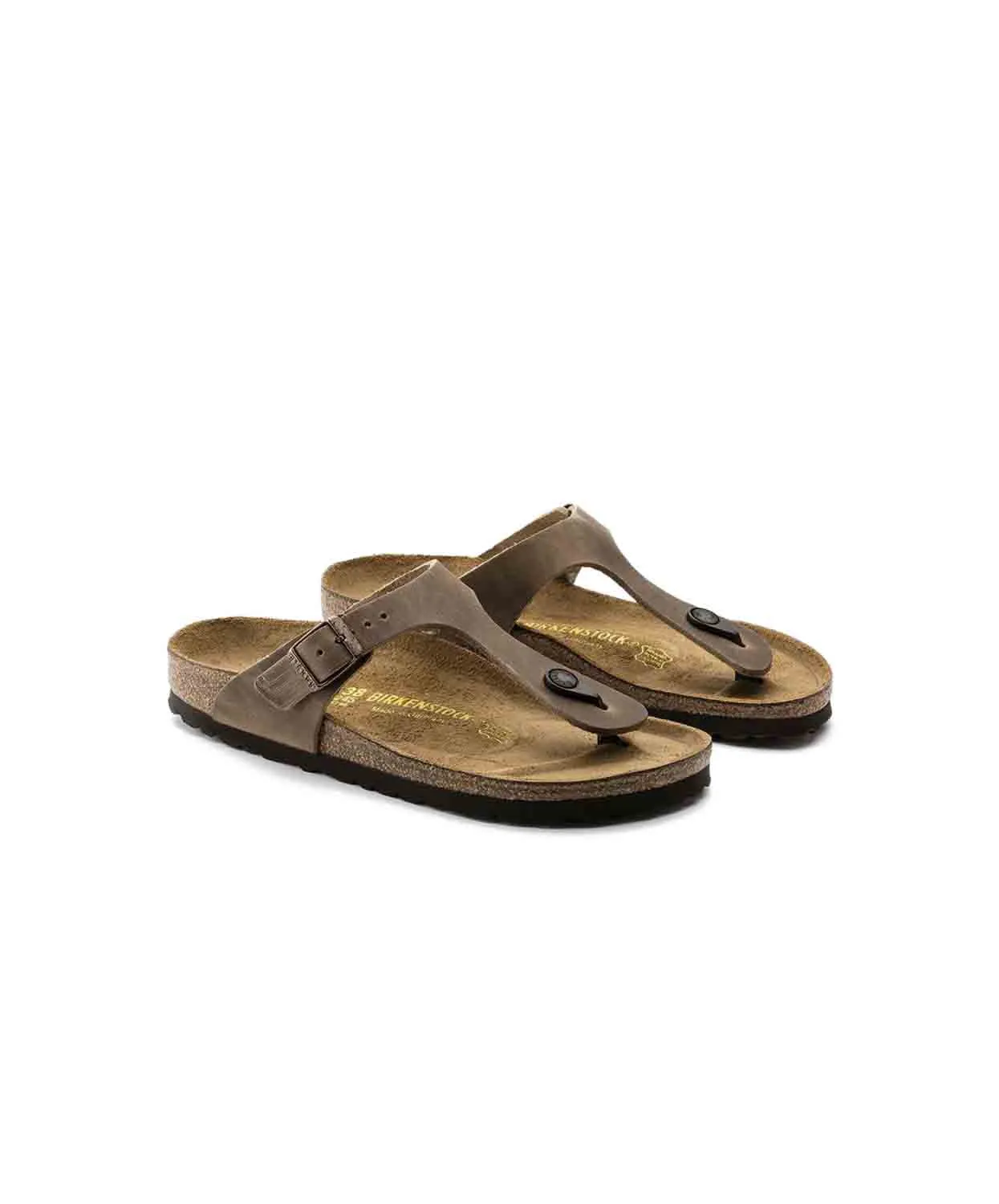 Birkenstock Gizeh Oiled Leather Tobacco Sandals