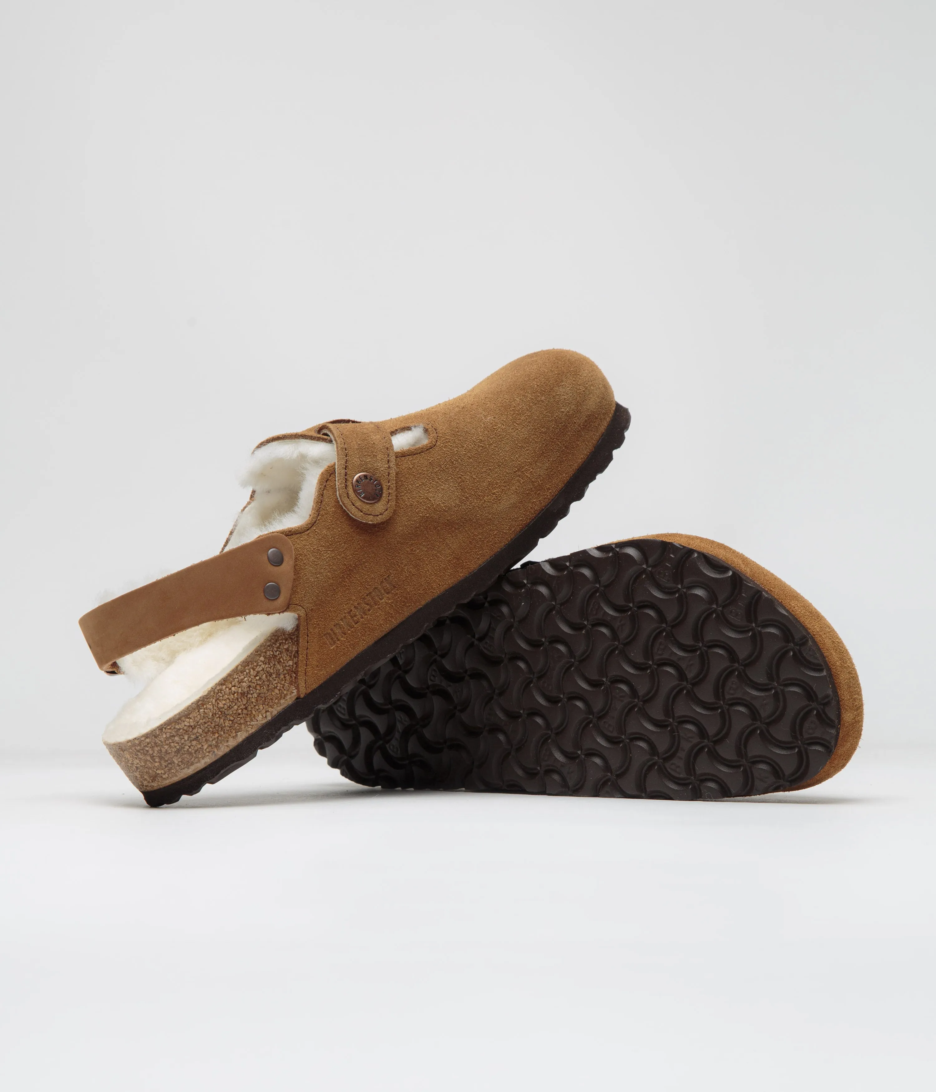 Birkenstock Tokio Shearling Sandals - Mink