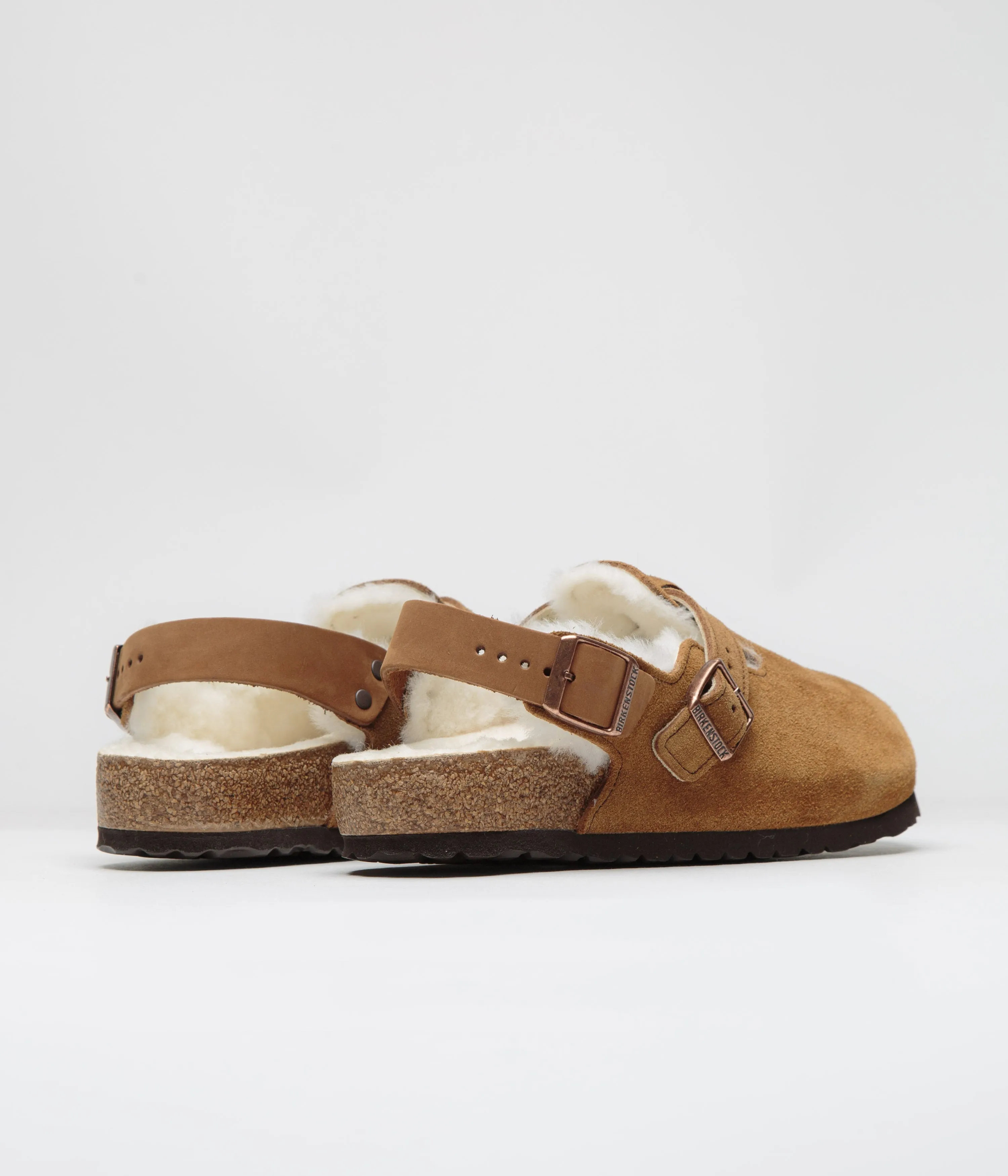 Birkenstock Tokio Shearling Sandals - Mink