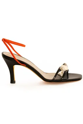 Black & Red Paola Sandal