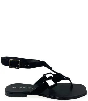 Black Gladiator Sandal