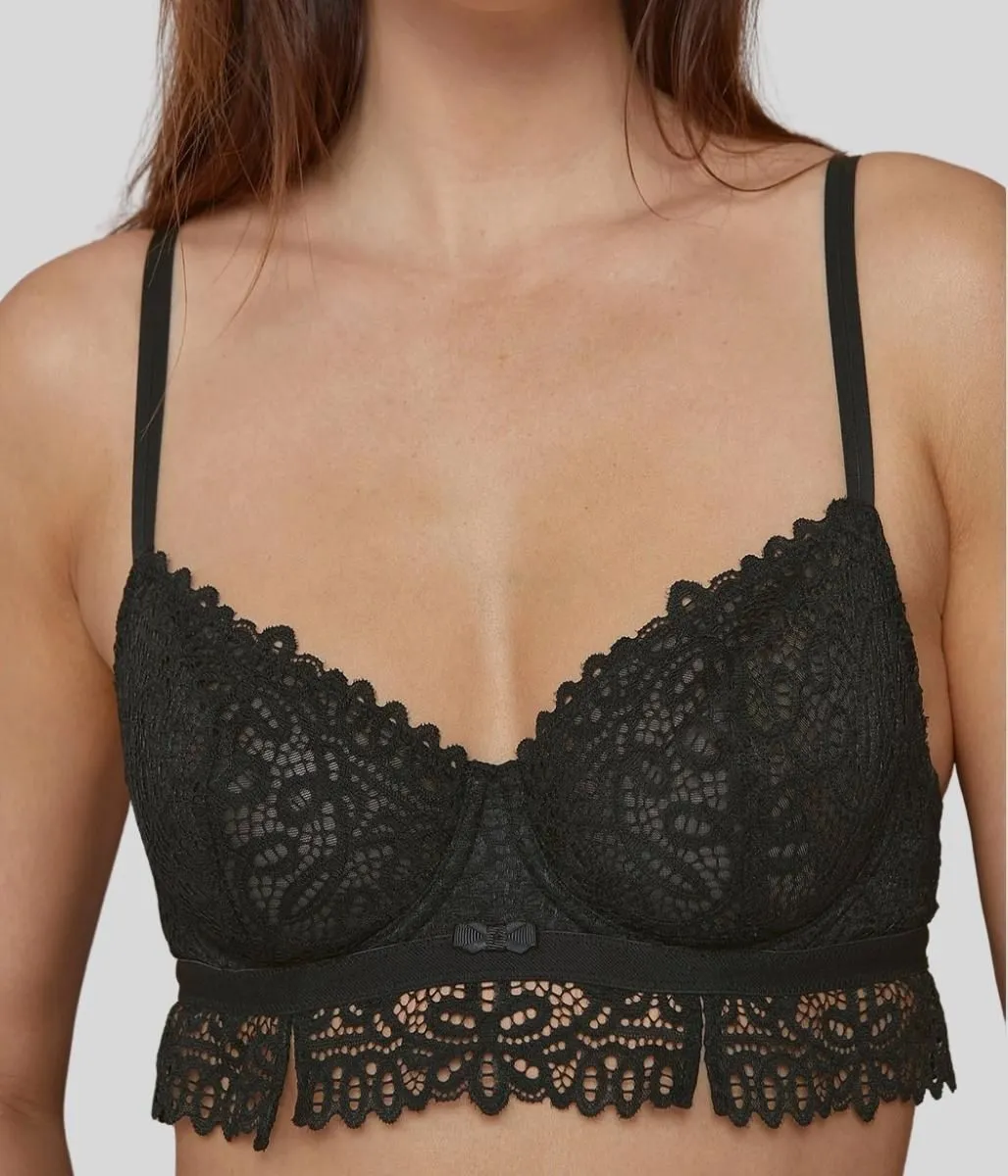 Black Lace Underwired Bra