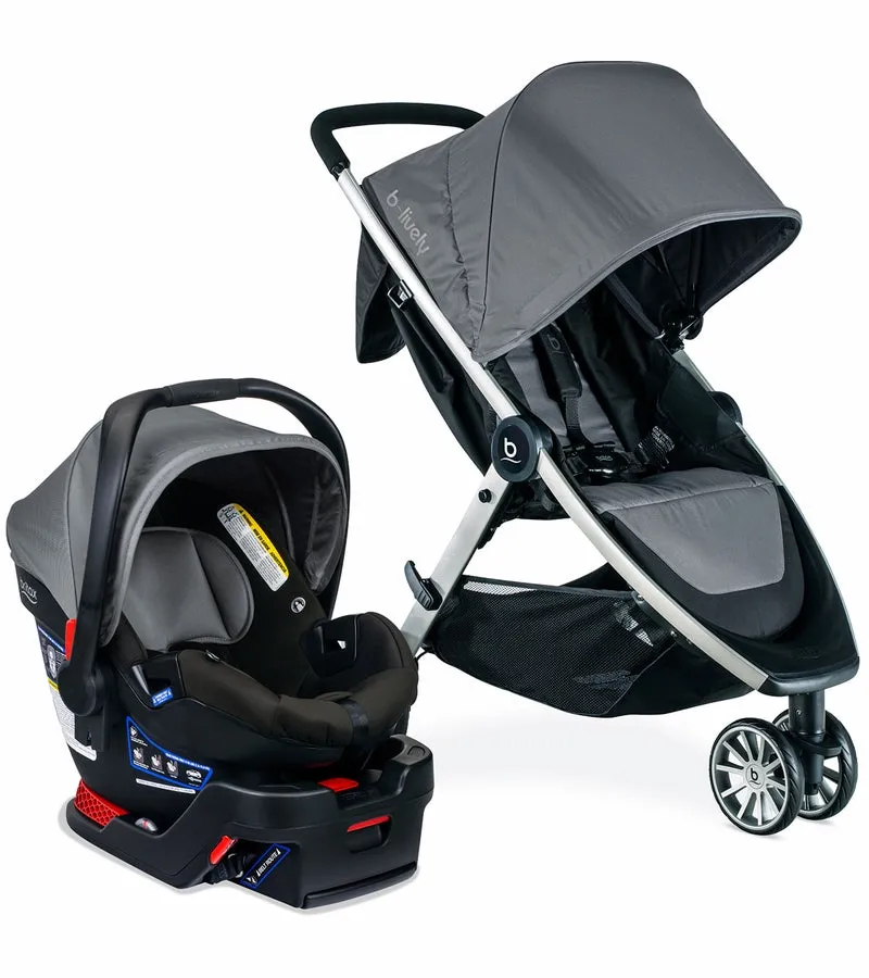 Britax B-Lively & B-Safe Gen2 Travel System - Greystone (SafeWash)