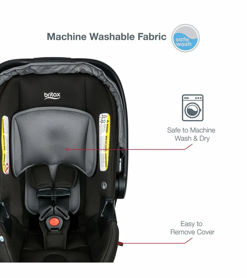 Britax B-Lively & B-Safe Gen2 Travel System - Greystone (SafeWash)