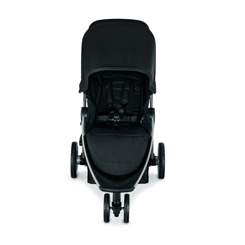 Britax B-Lively Stroller (Raven/Black)   B-Safe Gen2 Infant Car Seat (Eclipse Black) Travel System