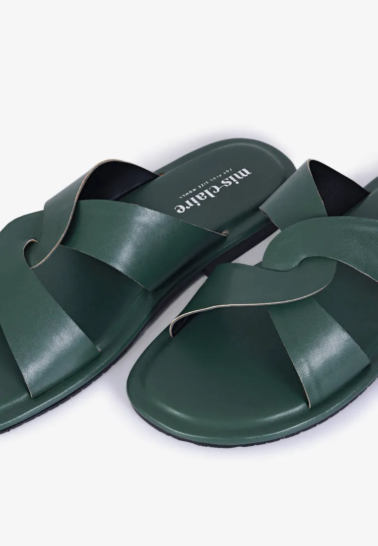 Camden Twist Strap Sandals - Green