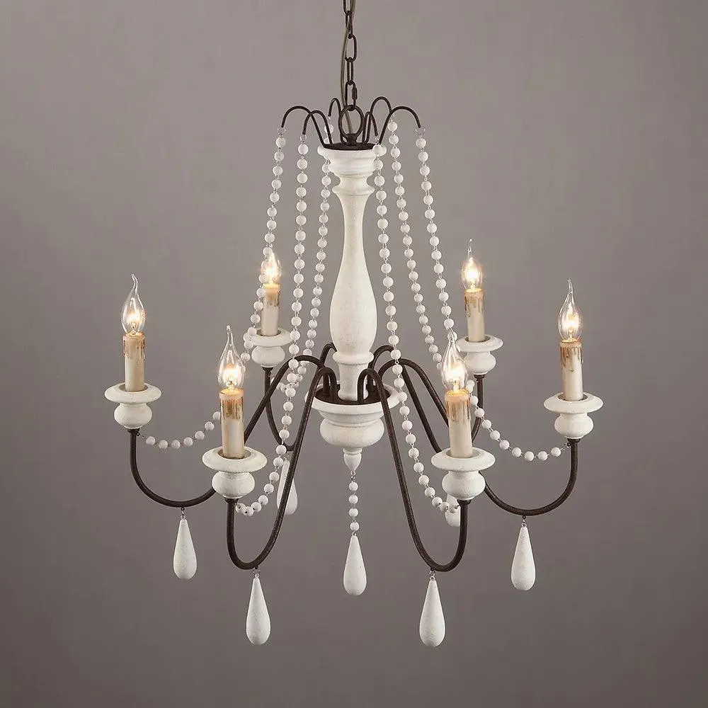 Candle Style Beaded Chandelier