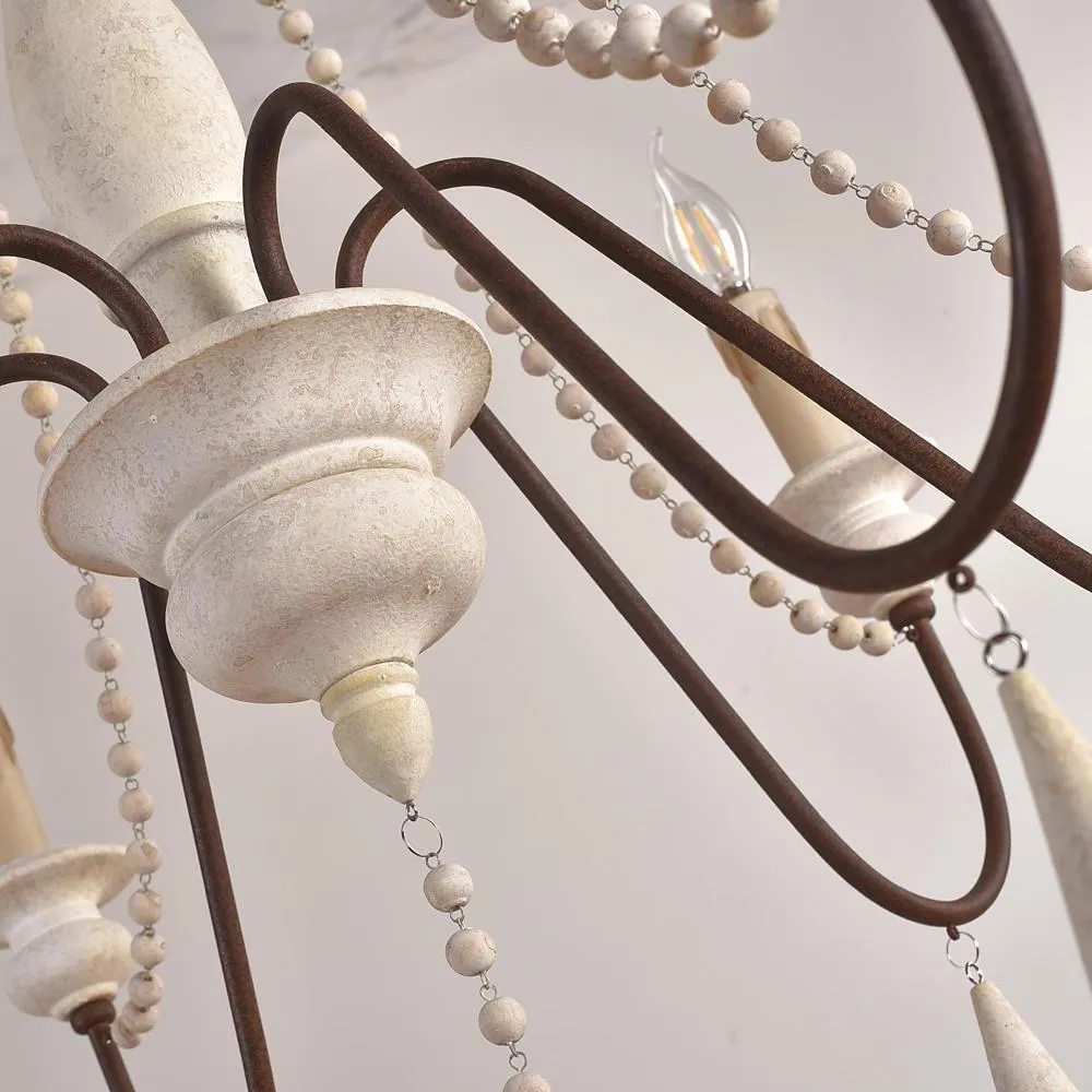 Candle Style Beaded Chandelier