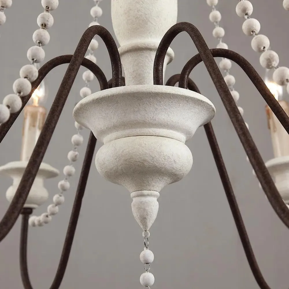 Candle Style Beaded Chandelier