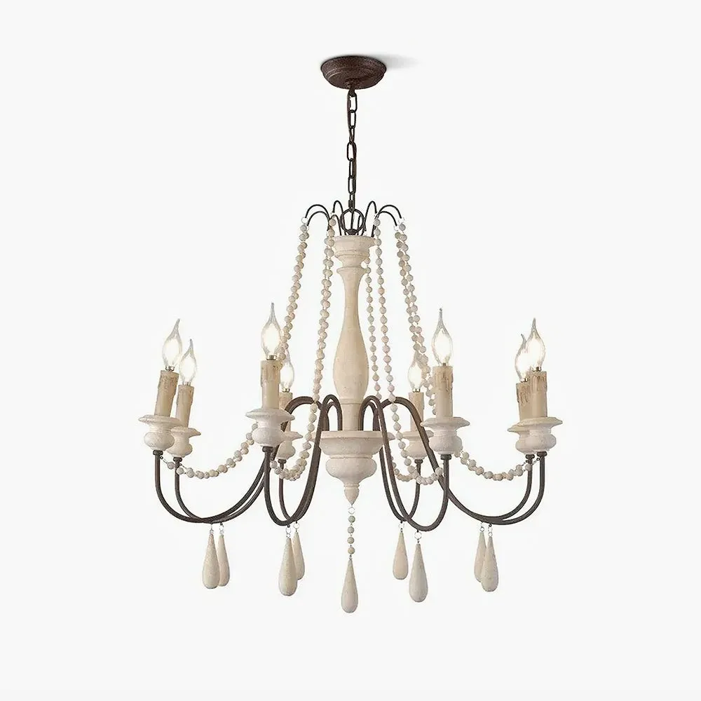 Candle Style Beaded Chandelier