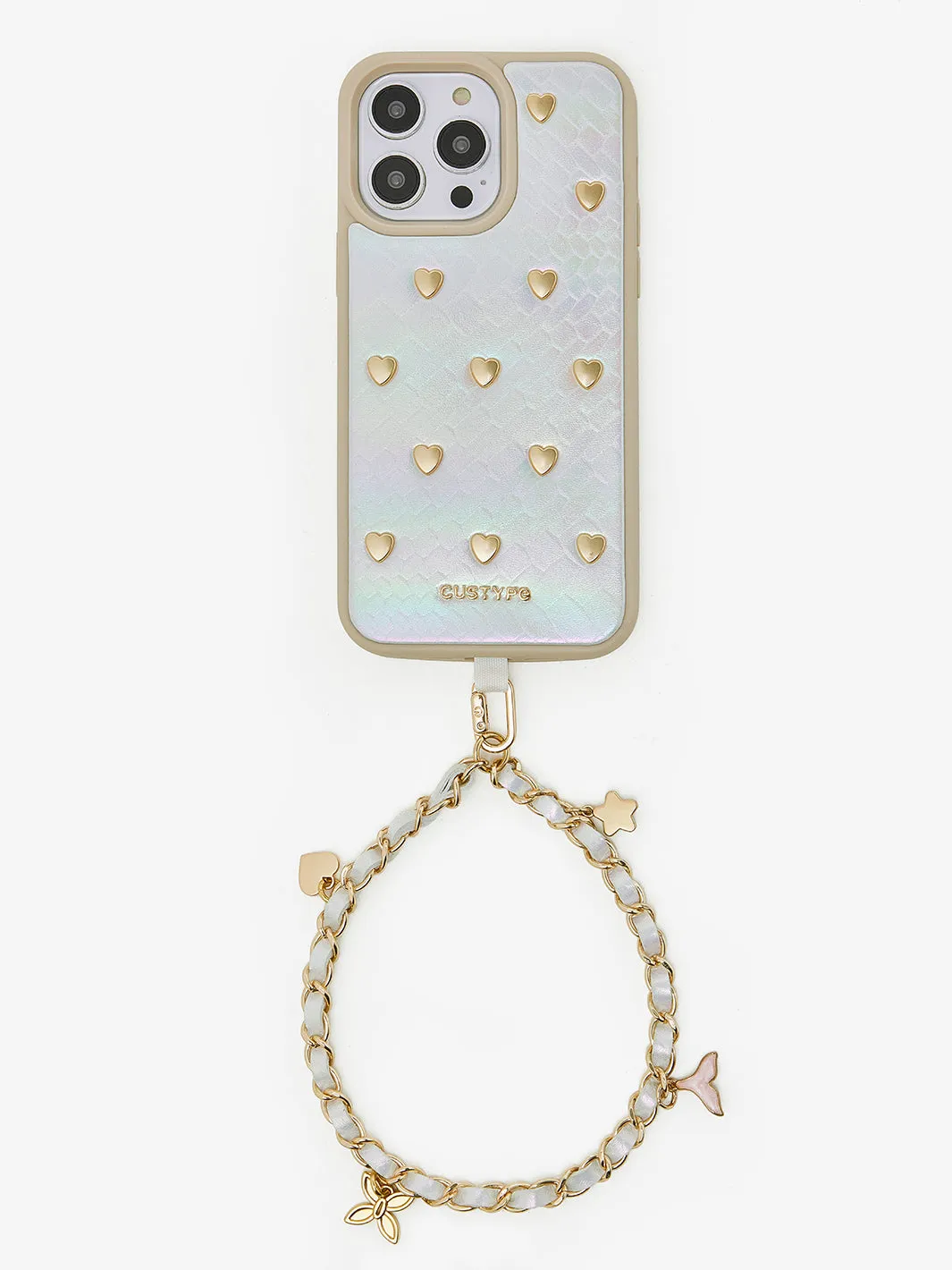 Charm Phone Case Wrist Strap