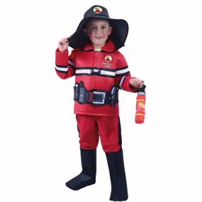 Children's costume firefighter with Czech print (L)