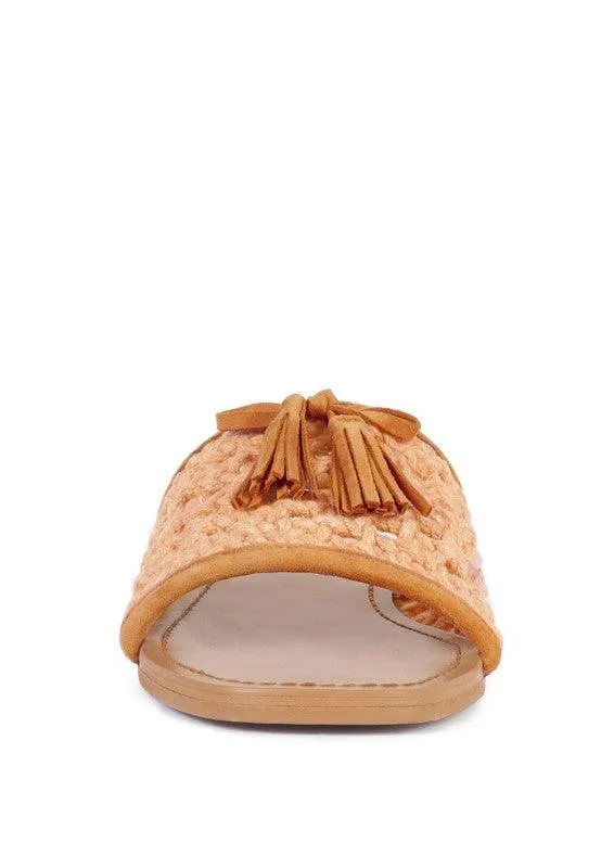 Cindy Tassel Flat Sandals