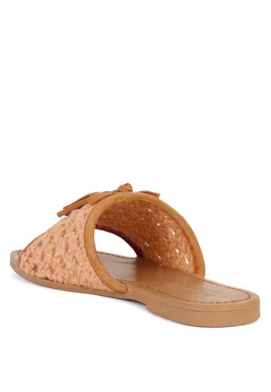 Cindy Tassel Flat Sandals