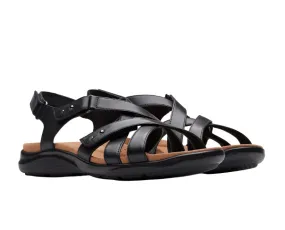 Clarks Womens Sandal Kitly Go Black Leather