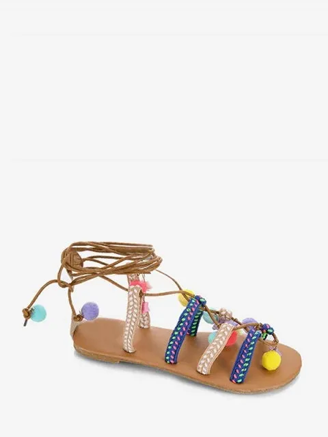 Classic Heel String Ethnic Sandals