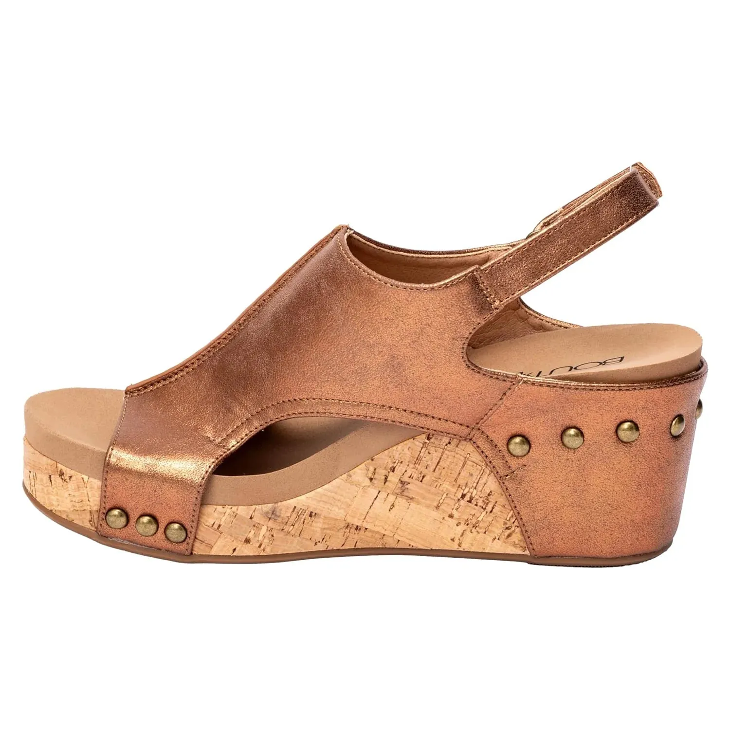 Corkys Women's Carley Wedge Sandal - Antique Bronze 30-5316