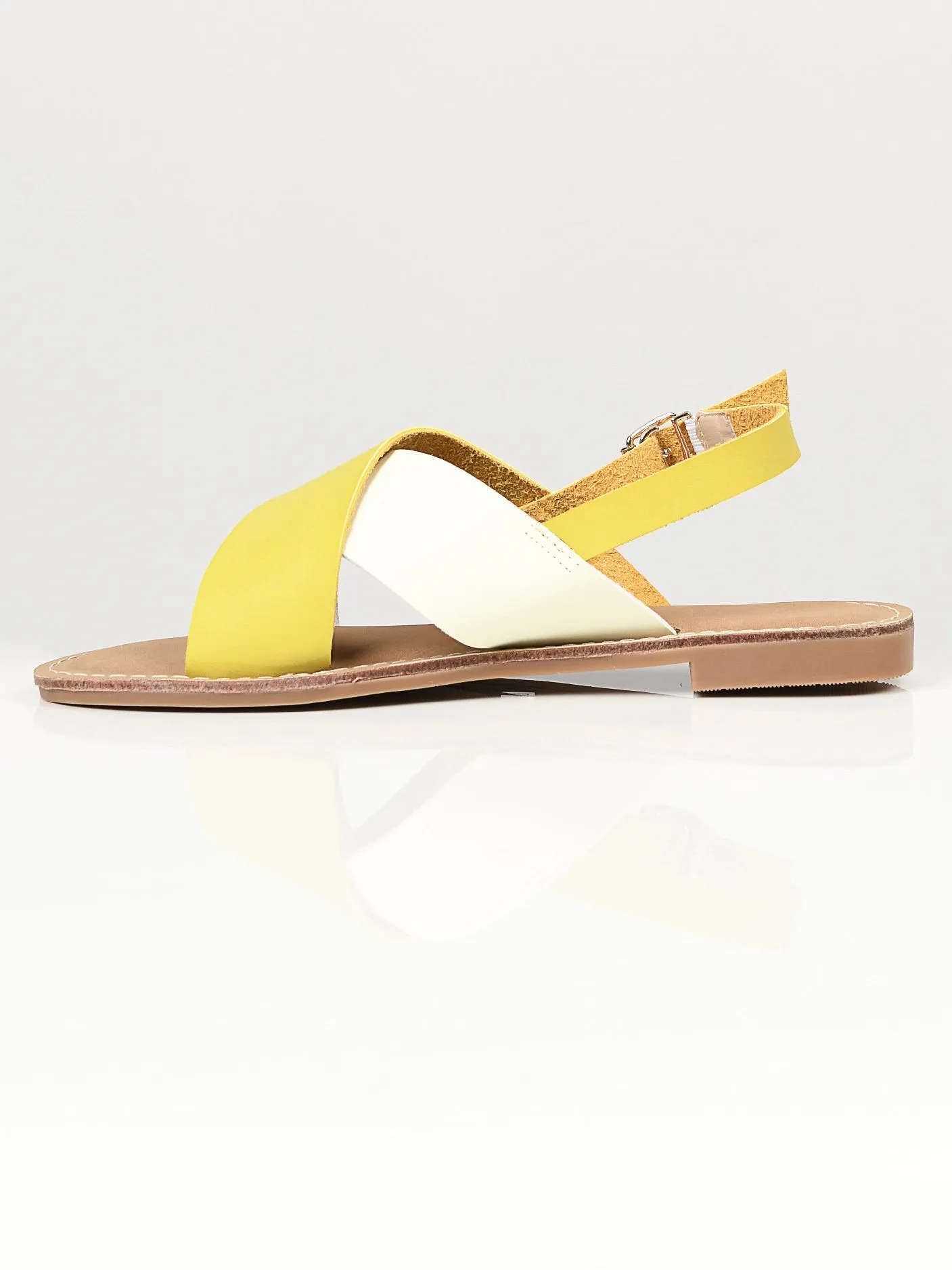 Crisscross Sandals - Yellow