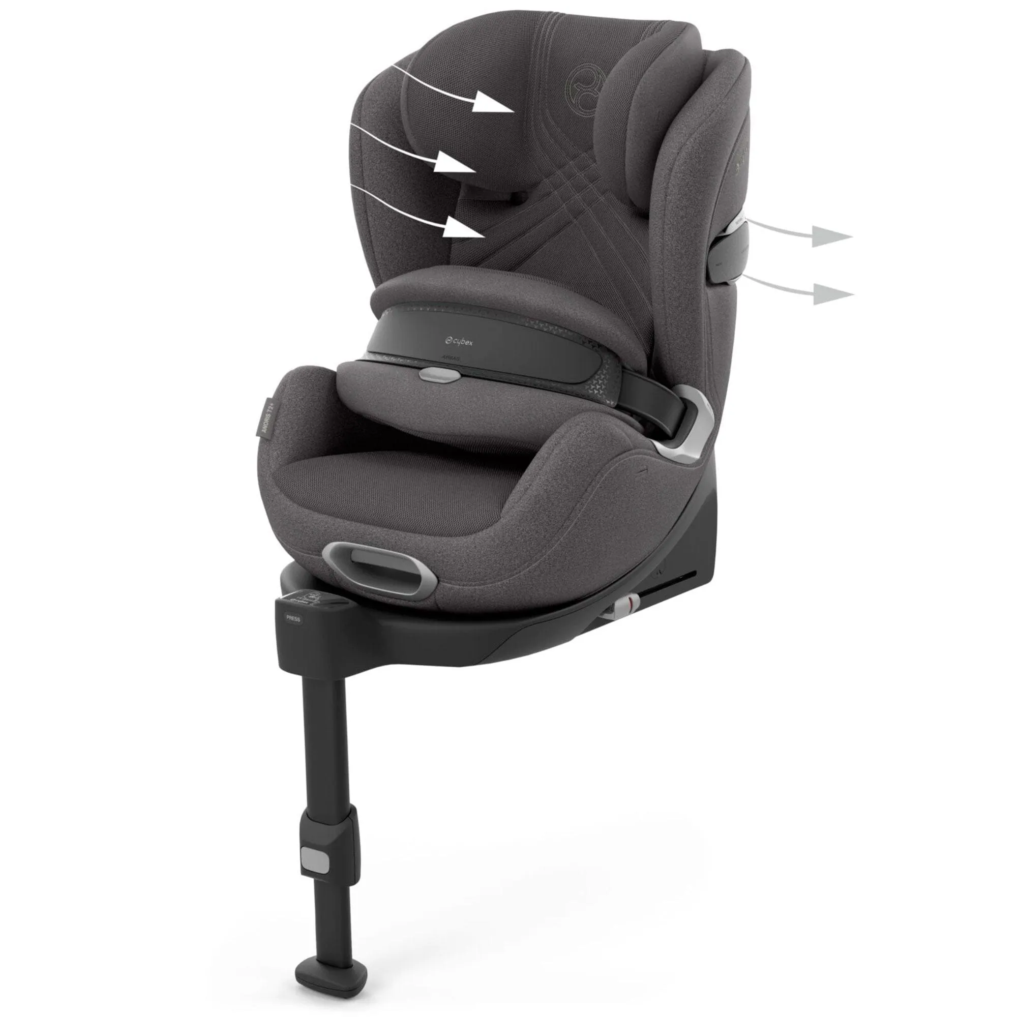 Cybex Anoris T2 i-Size Plus Car Seat - Mirage Grey