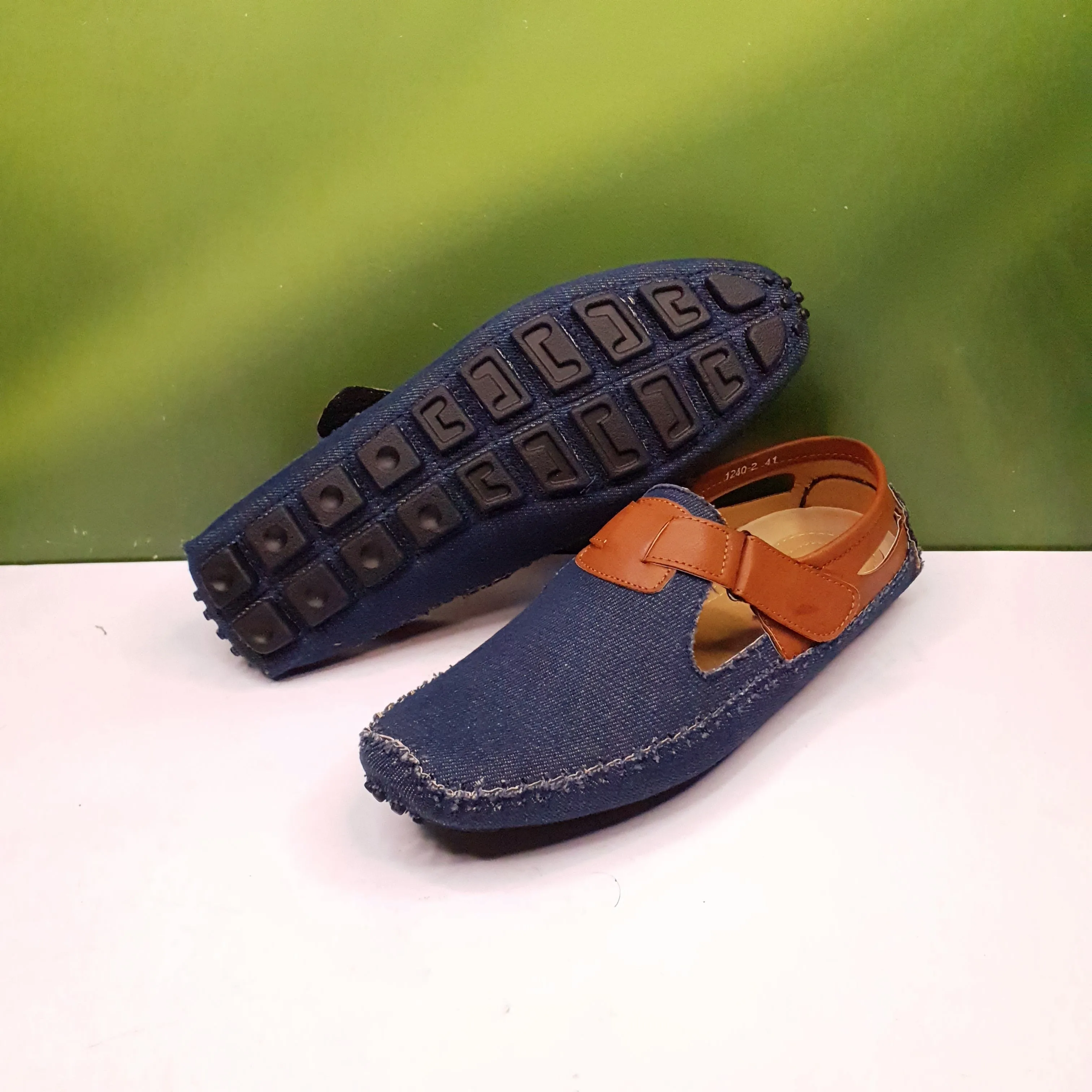 Denim shoe-style sandals 1240-2