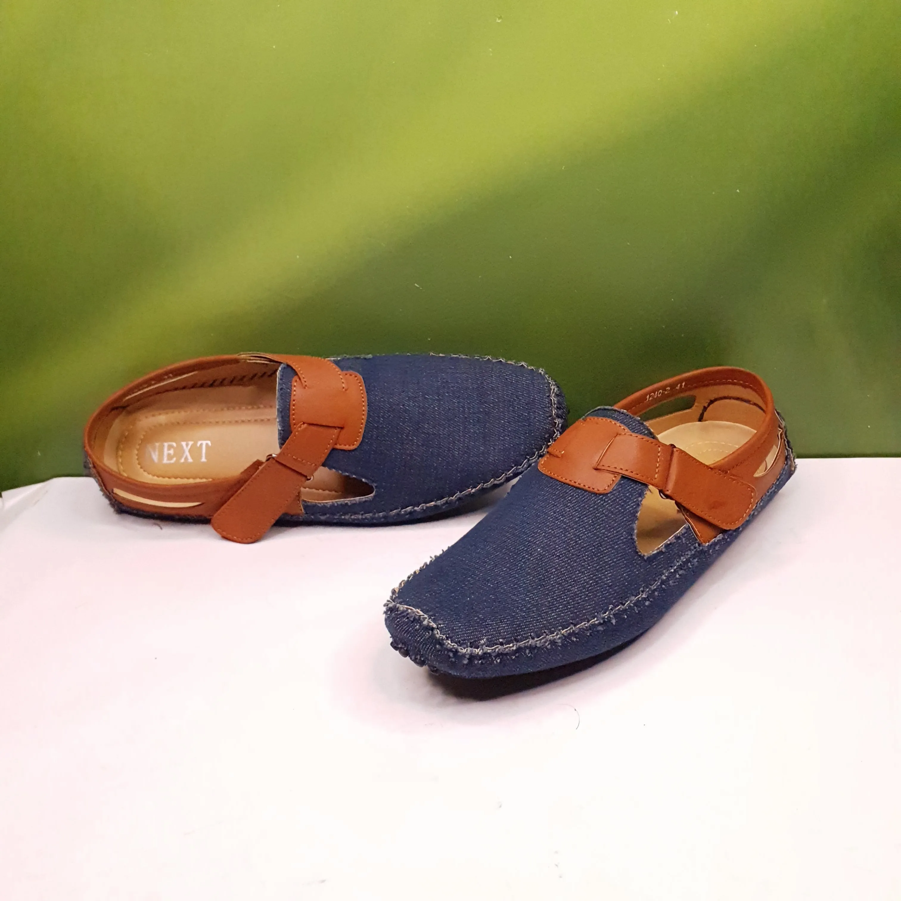 Denim shoe-style sandals 1240-2