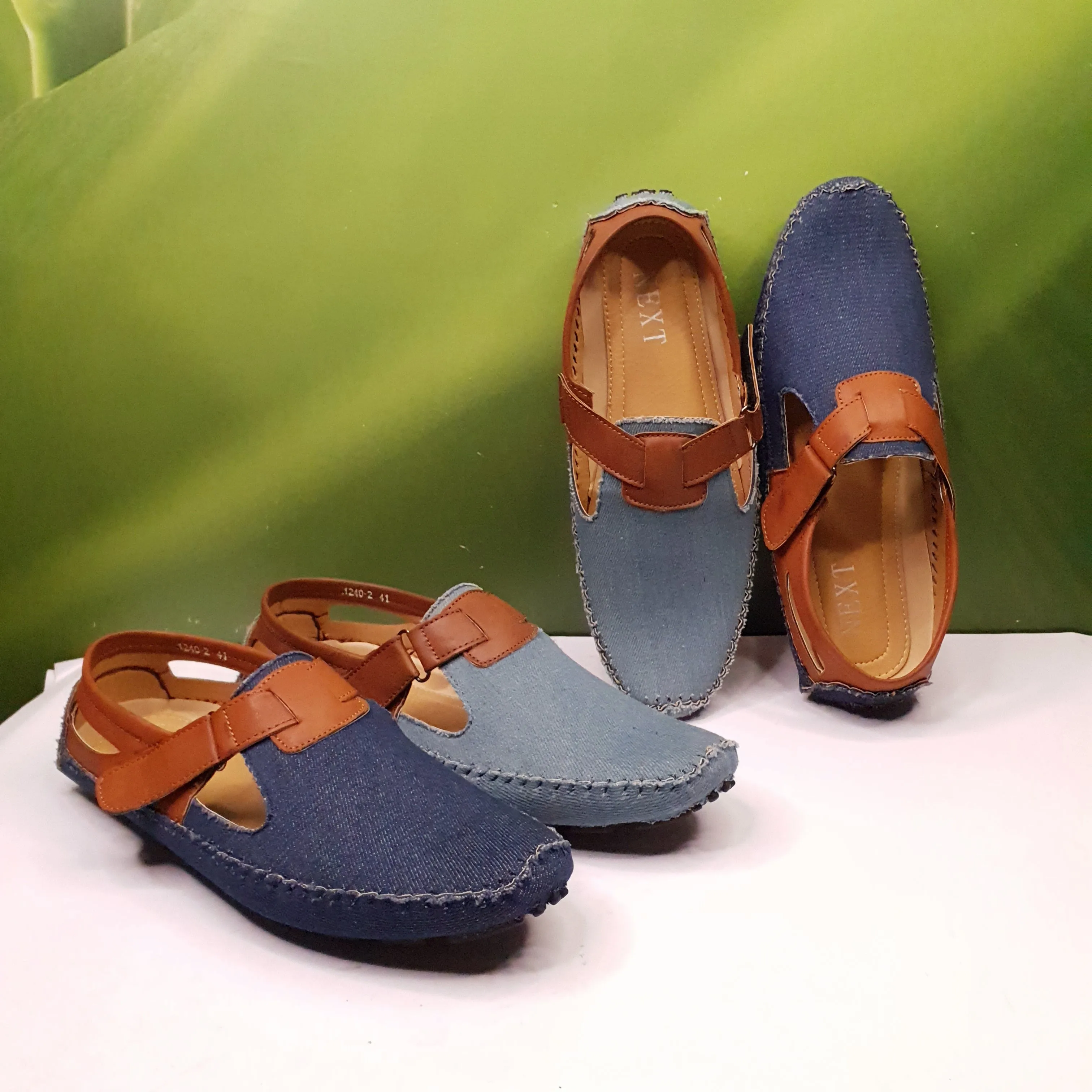 Denim shoe-style sandals 1240-2