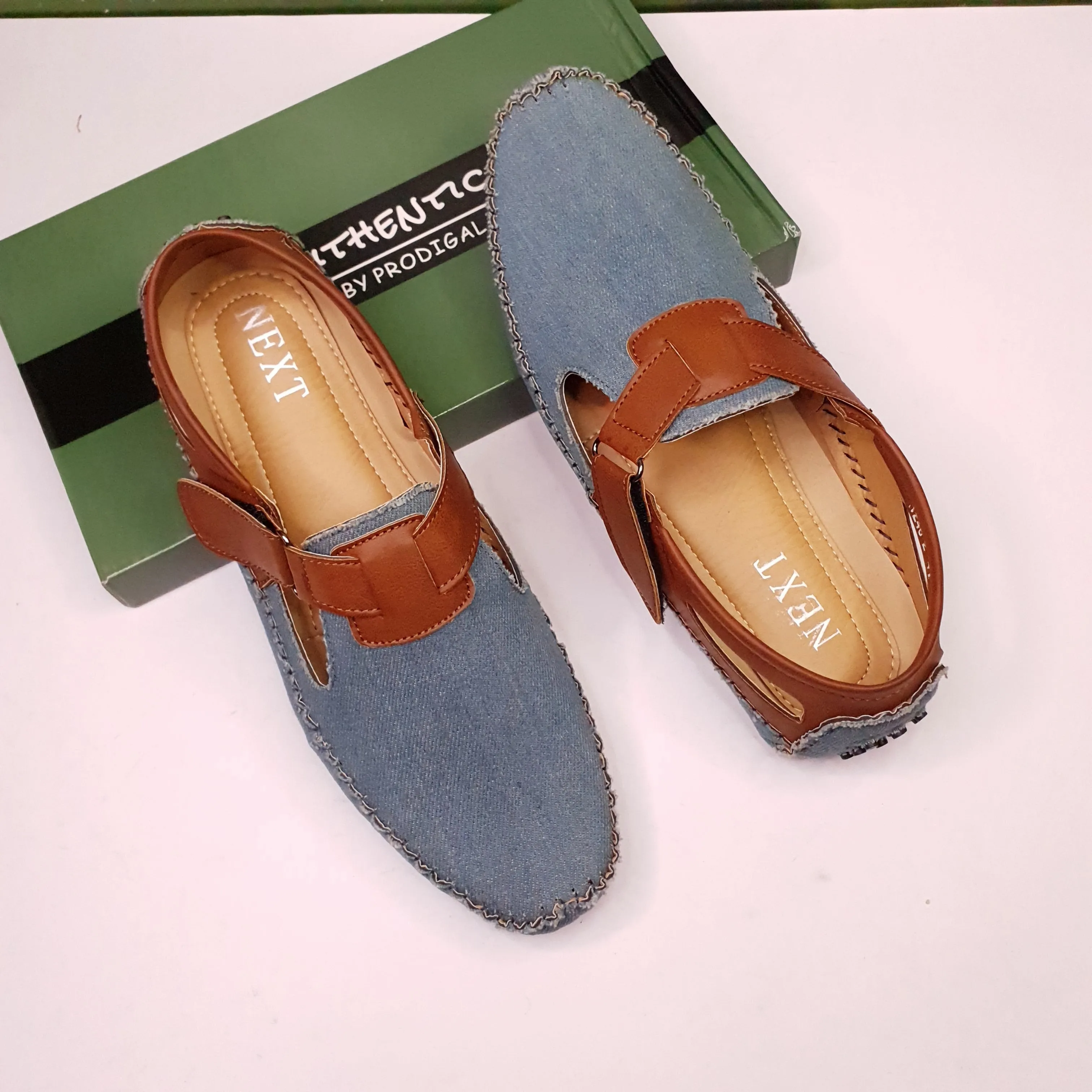 Denim shoe-style sandals 1240-2