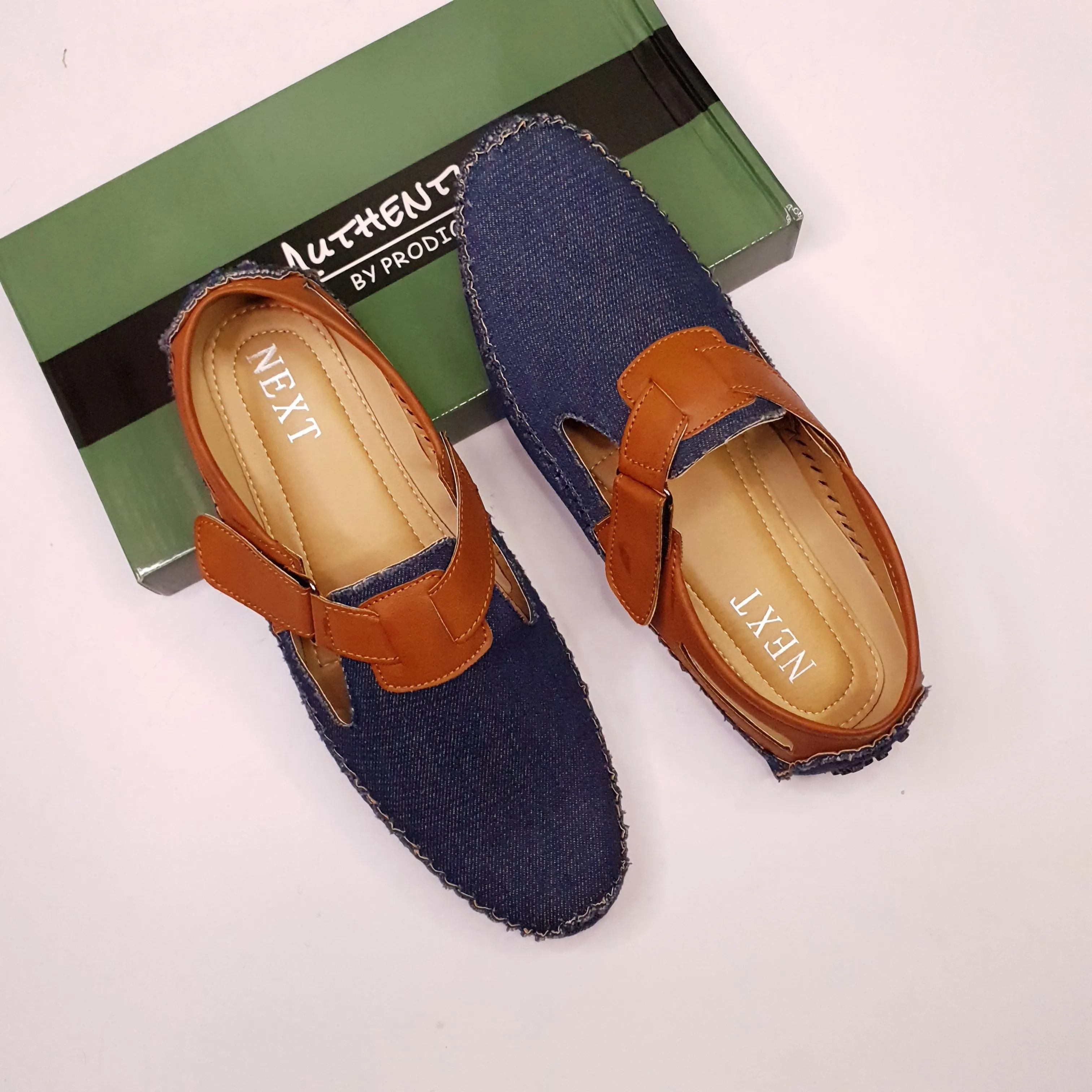 Denim shoe-style sandals 1240-2