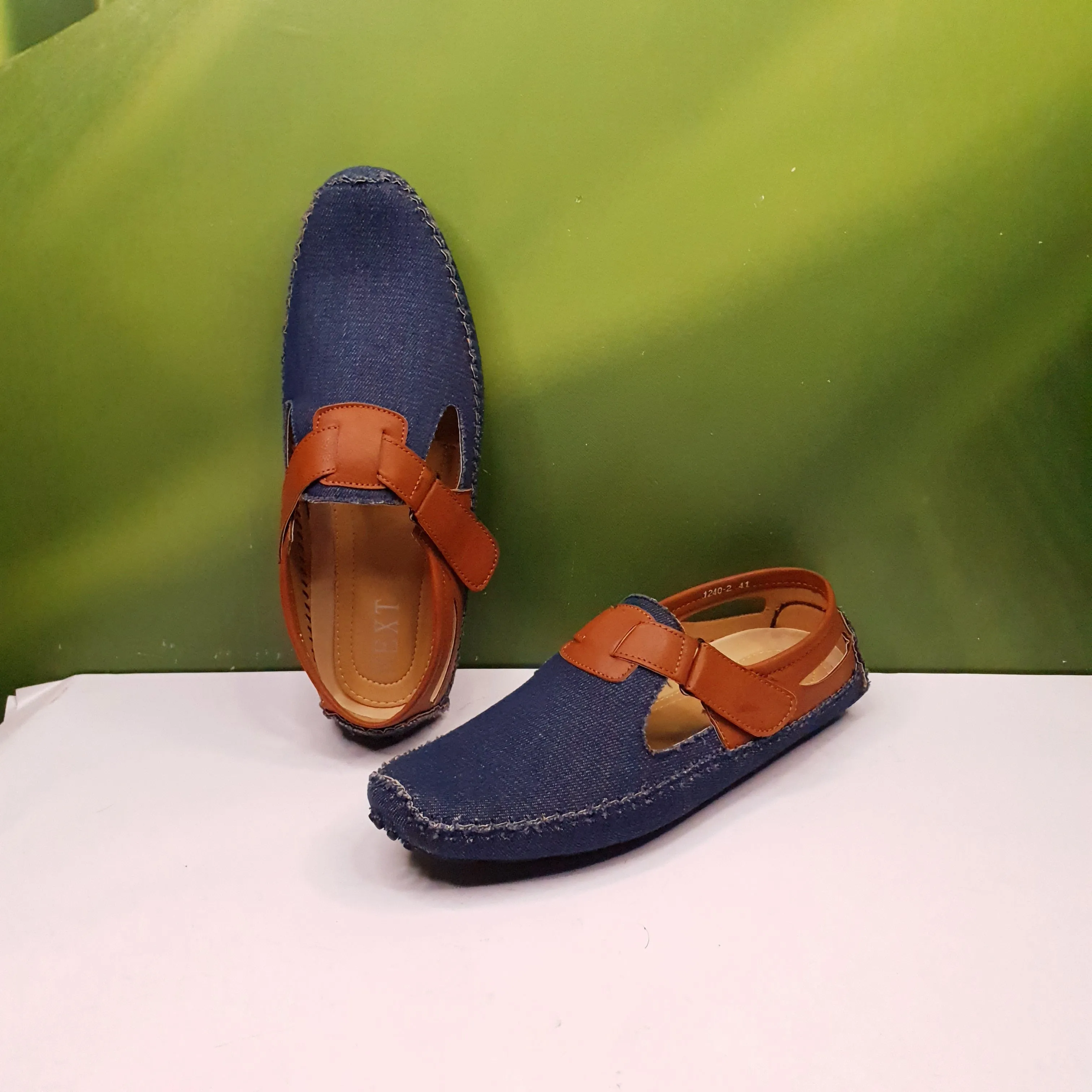 Denim shoe-style sandals 1240-2